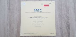 Archiv Red Stereo 198186 Pierre Fournier Bach Suites For Cello No.  1 & 2 Nm