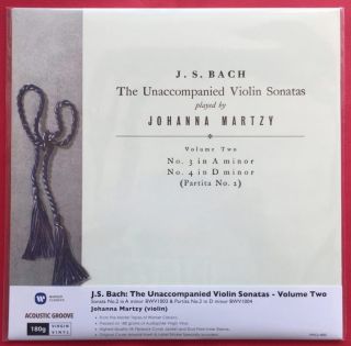 JOHANNA MARTZY - J.  S.  Bach - The Unaccompanied Violin Sonatas 1,  2 & 3 180G 33CX 2