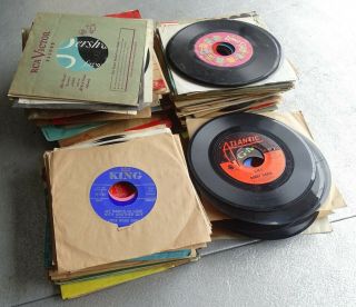150 Old 45rpm Records From An Estate - Circa 1950 