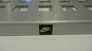 Vintage Nike Swoosh Metal Shoe Shelf/ Store Display for Slat Wall - 21 