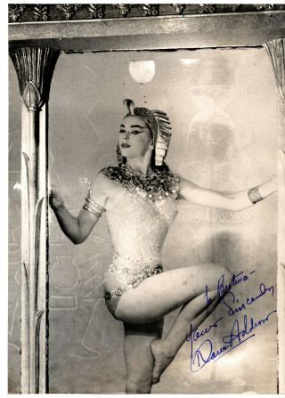British Beauty - Actress Dawn Addams,  Signed Vintage Studio Photo.