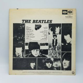 THE BEATLES Rubber Soul - Rare MONO LP First Press 1965 Vinyl T - 2442 3