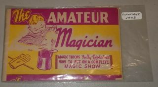 Vintage 1943 The Amateur Magician The Knights Life Insurance Company Of America