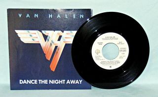 Van Halen Dance The Night Away Promo 45 Rpm W/ps Warner Bros 8823 Nm/unplayed