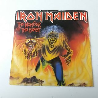 Iron Maiden - The Number Of The Beast - Red Vinyl 7 " Single 1st Press Vg/ex,