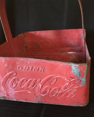 Coca Cola Stadium Vendor Carrier Metal Bottle Opener Vintage Red 5