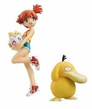 MegaHouse G.  E.  M.  Series Pokemon Misty,  Togepi,  and Psyduck Figure from Japan 2
