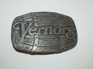 Vintage Vernors Ginger Ale Detroit 1970s Belt Buckle