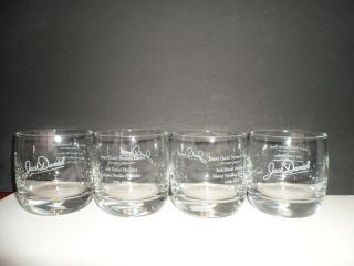JACK DANIELS BARWARE 8 GLASS TUMBLERS 1 STEEL BARREL for RUDY S.  ONLY 3