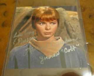 Laurel Goodwin Signed Autographed Photo Was Star Trek The Cage Yeoman J.  M.  Colt
