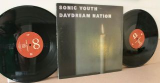 Sonic Youth Daydream Nation 2 Vinyl Lp Gatefold Cover,  Poster Rare 1988 Enigma
