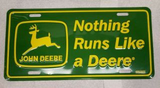 John Deere Front License Plate
