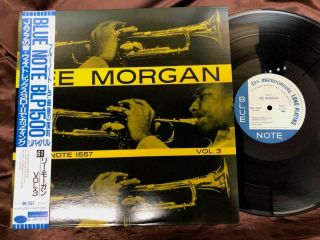 Lee Morgan Vol.  3 Blue Note Bn 1557 Obi Mono Japan Vinyl Lp