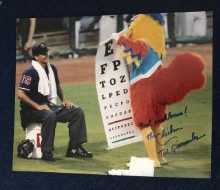 The Famous Chicken Signed 8x10 Photo Autographed Ted Giannoulas