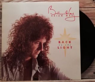 Brian May Back To The Light Rare Greek Vinyl Lp,  Insert 1992 Ex Queen