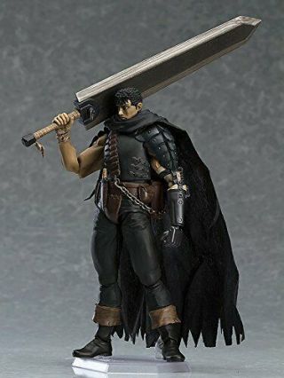 figma Berserk Guts Black Swordsman ver.  Repaint edition non - scale.  From Japan 7
