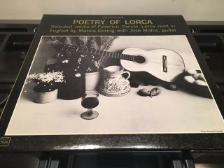 Marius Goring - Poetry Of Lorca Riverside 7016 {nm Dg Orig} Recorded In London