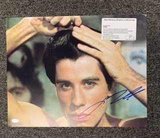 113135 John Travolta Signed 11x14 Photo Auto Autograph Leaf