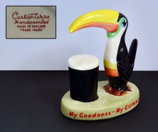 Wonderful Vintage Carlton Ware Guinness Toucan Advertising Figurine - Ceramic