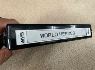USA SELLER World Heroes Neo Geo MVS Game SNK Authentic w Shock Box 3
