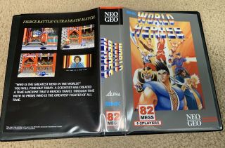 USA SELLER World Heroes Neo Geo MVS Game SNK Authentic w Shock Box 8