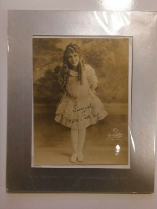 Mary Pickford Vintage Signed Photograph