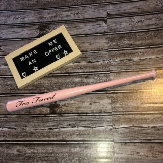 Rare Promotional Item Too Faced Makeup Mini Wooden Baseball Bat Pink 18”
