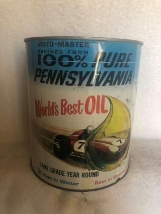 Vintage Moto - Master Motor Oil 1 Gallon Can