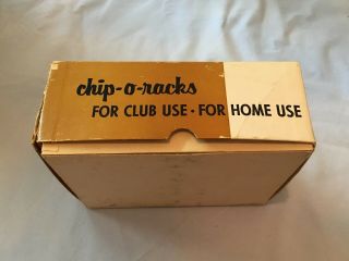 Vintage Set of Four Chip - O - Racks Poker Chip Holders/Trays No.  2075 2