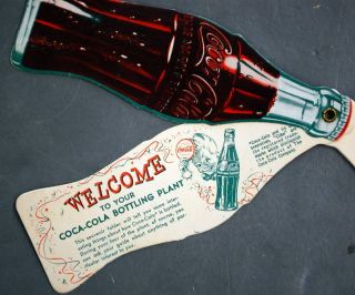 1950 ' s Coca - Cola Bottle Shaped COKE PLANT TOUR Souvenir - OLD STOCK 4