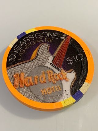 Hard Rock Hotel $10 Casino Chip Las Vegas Nv 3.  99