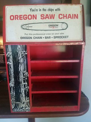 Rare Vintage Oregon Saw Chain Product Store Display