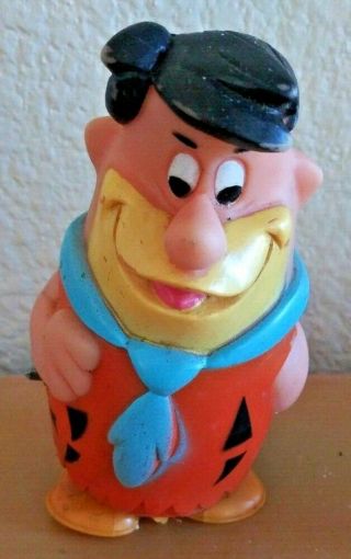 70s Fred Flintstone Windup Vinyl Figure Hanna Barbera Europe