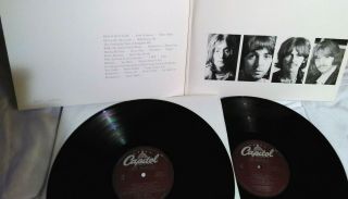 The BEATLES White Album.  Capitol SWBO 101 Purple.  2 Posters Inserts 2 LP NM / NM 3
