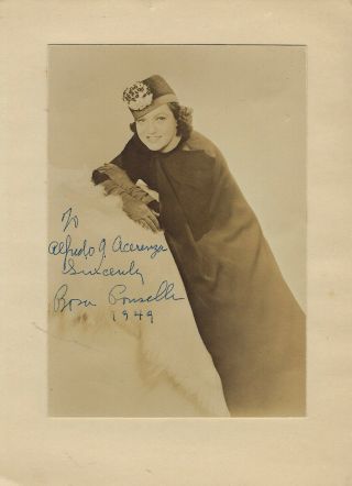 American Opera Singer Soprano Rosa Ponselle,  Autographed Studio Photo