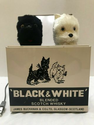 Fleishmann Black & White Blended Scotch Whiskey Westie Dogs Pop Out Of Box