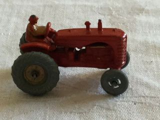 Matchbox Lesley 4a Massey Harris Tractor 1954 No Box Red Fenders MW 3