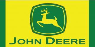 John Deere Tractor Equipment Logo Garage Shop Quality Vinyl Banner Sign 2 X 4 