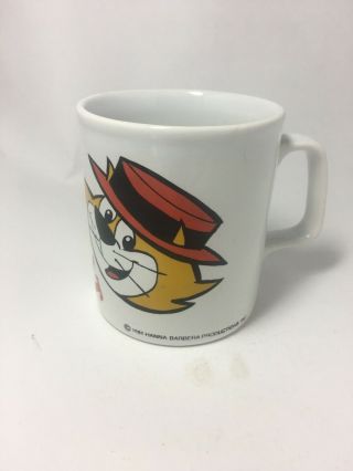 Vintage 1981 Kiln Craft Top Cat White Mug Hanna Barbera England 3