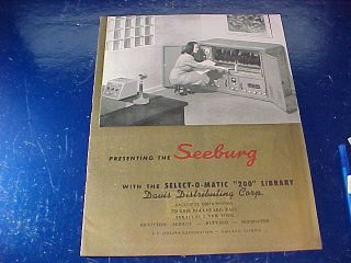 1940s Seeburg Select O Matic 200 Music System Advertising Booklet