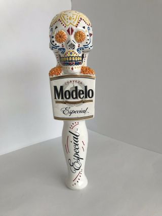 CERVEZA DAY OF THE DEAD MODELO ESPECIAL BEER TAP HANDLE 10” 2