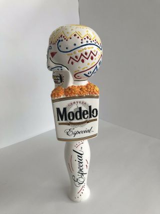 CERVEZA DAY OF THE DEAD MODELO ESPECIAL BEER TAP HANDLE 10” 4