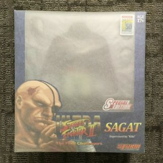 Sagat Storm Collectibles White Red Ultra Street Fighter 2 1/12 Figure Sdcc 2019