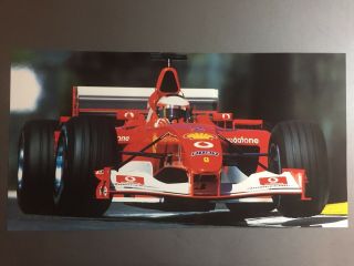 2003 Ferrari Rubens Barrichello Formula 1 Race Car Print Picture Poster Rare