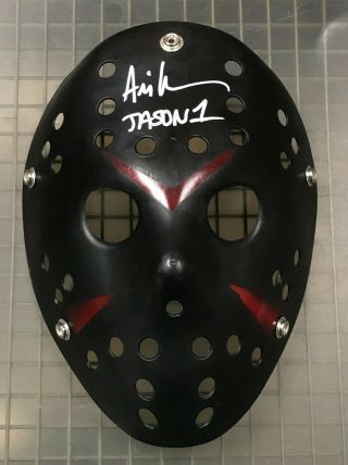Ari Lehman Signed Friday The 13th Jason Voorhees Mask Beckett Bas Witnessed