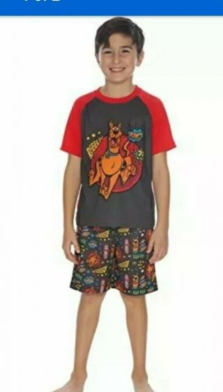 Scooby Doo Mystery Machine Pajama Short Set Size Boys 8 - In Package