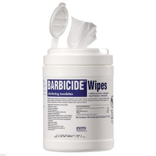 Barbicide Germicide Disinfectant Toweletts 160 - Pre Moistened Wipes