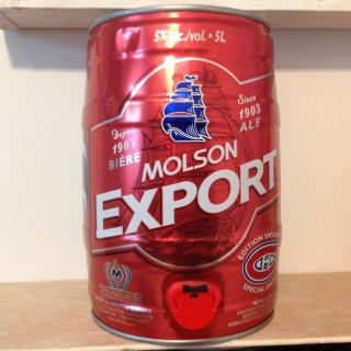 Molson Montreal Canadians 5 Liter Gallon Mini Keg 2