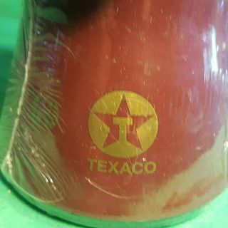 VTG NOS Aladdin Texaco Coffee Wide Bottom Travel Mug Untippable Non - Slip 20 oz 6