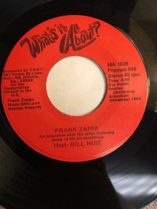 David Bowie / Frank Zappa What’s It All About 7”
